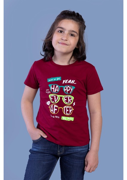 Toontoy Erkek Çocuk Gözlük Baskılı Tişört