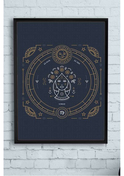 Başak Burcu Tasarım Çerçeveli Tablo