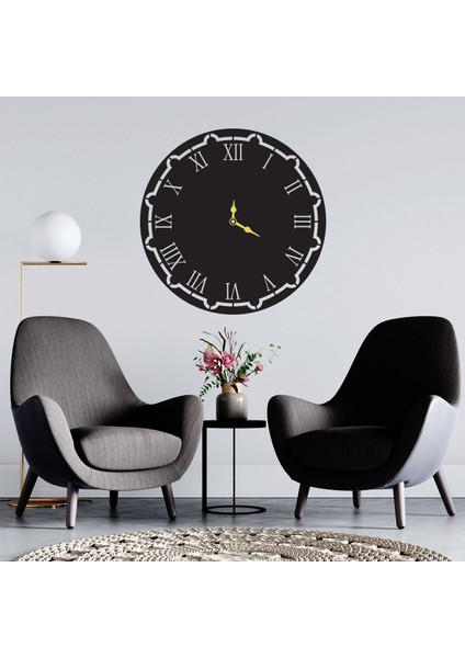 Roma Rakamlı Adekoratif Ahşap Duvar Saati