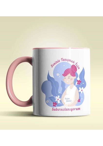 Kişiye Özel Seninle Tanışmak İçin Sabırsızlanıyorumpembe Kupa