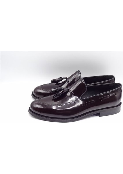 Corçuk Stil Püsküllü Erkek Ayakkabı M01 Bordo 47