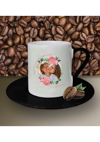 Kişiye Özel Dünyanın Engüzel Kadını Fotoğraflı Tema Kahve Fincanı