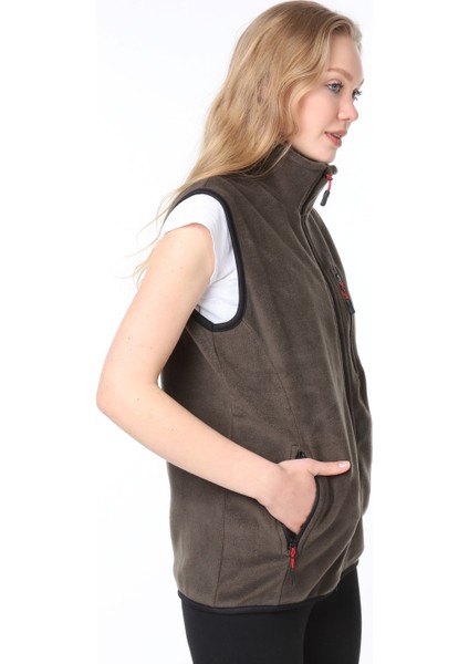 Kadın Polar Çok Cepli Trekking Spor Yelek modelleri