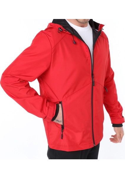Erkek Rüzgarlık/Yağmurluk Outdoor Omuz Detaylı Mevsimlik Spor Ceket
