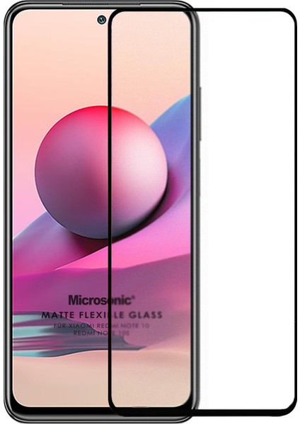 Xiaomi Redmi Note 10S Seramik Matte Flexible Ekran Koruyucu Siyah