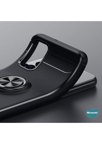 Samsung Galaxy A52 Kılıf Kickstand Ring Holder Siyah Rose indirimleri