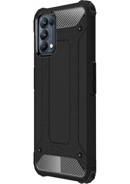 Oppo Reno 5 5g Kılıf Rugged Armor Siyah