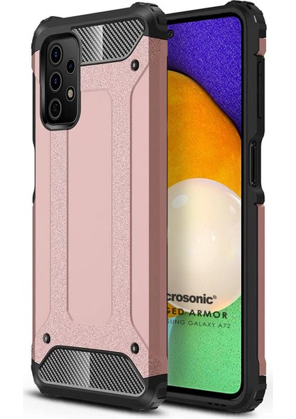 Samsung Galaxy A72 Kılıf Rugged Armor Rose Gold