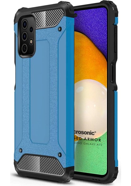 Samsung Galaxy A72 Kılıf Rugged Armor Mavi