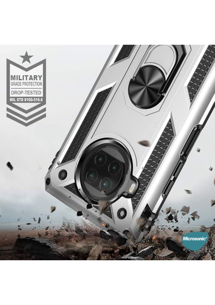 Xiaomi Redmi Note 9 Pro 5g Kılıf Military Ring Holder Gold fırsatları