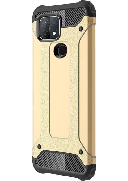 Oppo A15 Kılıf Rugged Armor Gold