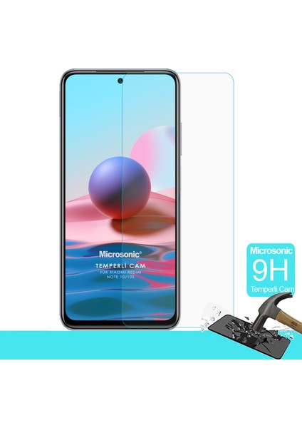 Xiaomi Redmi Note 10 Tempered Glass Cam Ekran Koruyucu