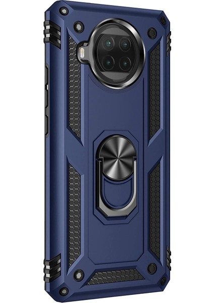 Xiaomi Mi 10T Lite Kılıf Military Ring Holder Lacivert fiyatları