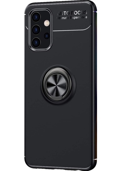 Samsung Galaxy A32 4g Kılıf Kickstand Ring Holder Siyah