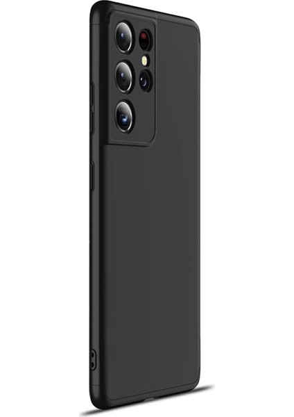 Samsung Galaxy S21 Ultra Kılıf Double Dip 360 Protective Siyah