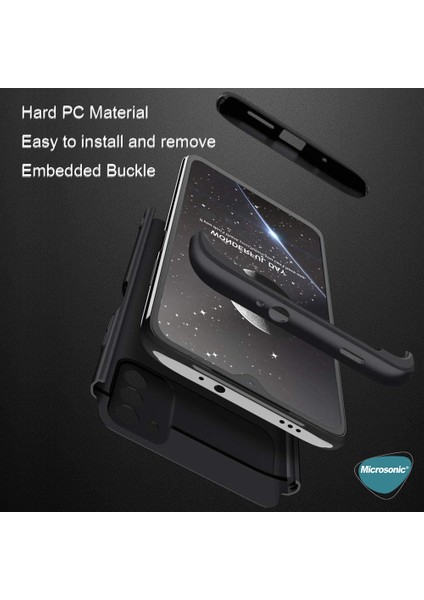 Xiaomi Poco M3 Kılıf Double Dip 360 Protective Siyah Kırmızı modelleri