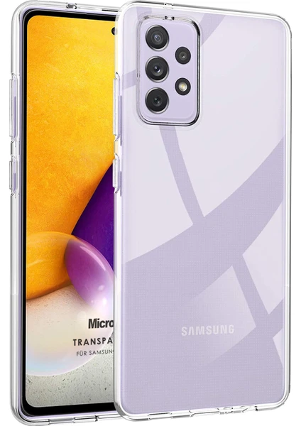 Samsung Galaxy A72 Kılıf Transparent Soft Beyaz