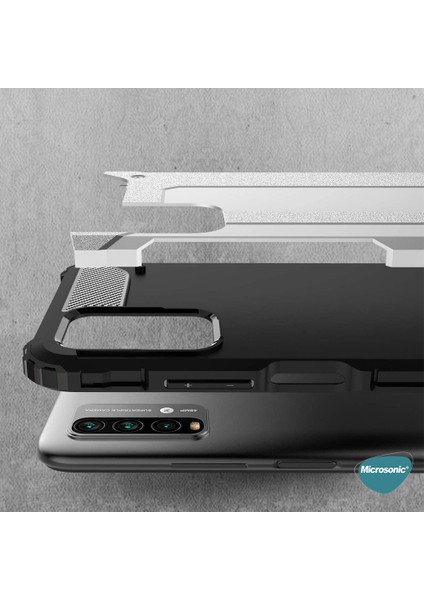 Xiaomi Redmi 9t Kılıf Rugged Armor Kırmızı