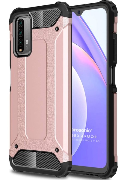 Xiaomi Redmi Note 9 4g Kılıf Rugged Armor Rose Gold