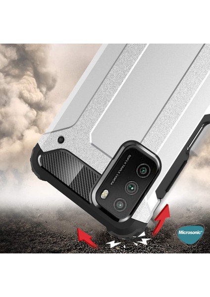 Xiaomi Poco M3 Kılıf Rugged Armor Rose Gold