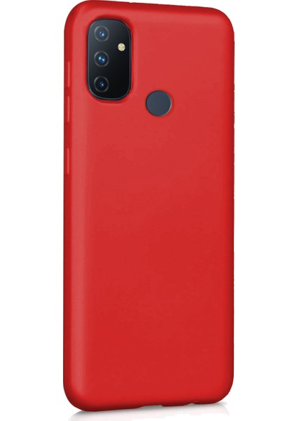 Matte Silicone Oneplus Nord N100 Kılıf Kırmızı