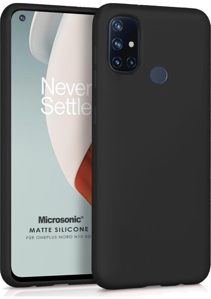 Matte Silicone Oneplus Nord N10 5g Kılıf Siyah