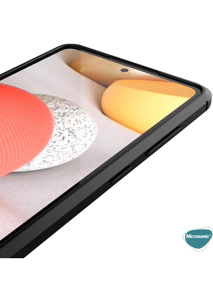 Samsung Galaxy A52 Kılıf Deri Dokulu Silikon Lacivert indirimleri