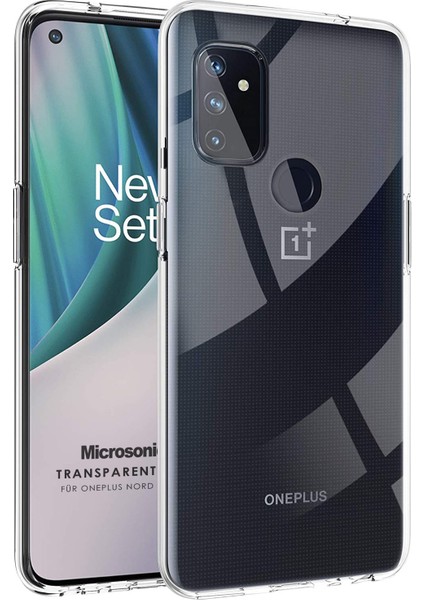 Oneplus Nord N100 Kılıf Transparent Soft Beyaz