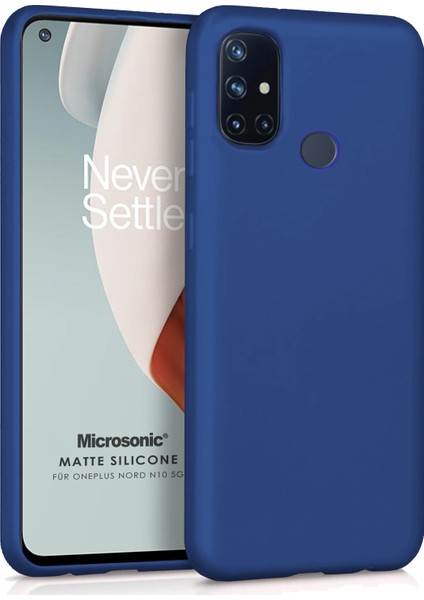 Matte Silicone Oneplus Nord N10 5g Kılıf Lacivert