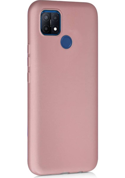 Matte Silicone Oppo A15S Kılıf Rose Gold fiyatları