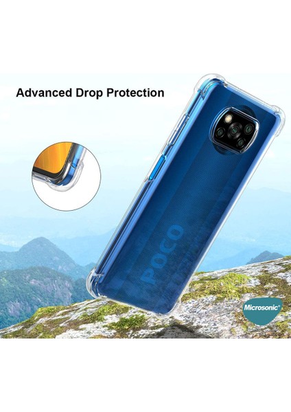 Xiaomi Poco X3 Pro Kılıf Shock Absorbing Şeffaf