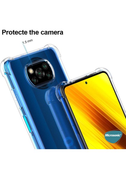 Xiaomi Poco X3 Pro Kılıf Shock Absorbing Şeffaf