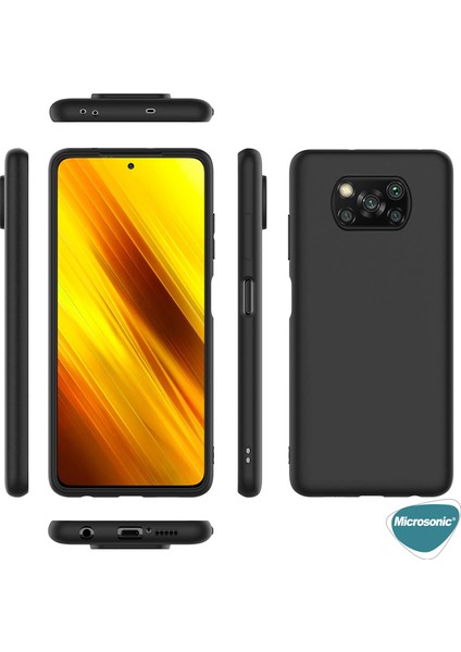 Matte Silicone Xiaomi Poco X3 Pro Kılıf Kırmızı