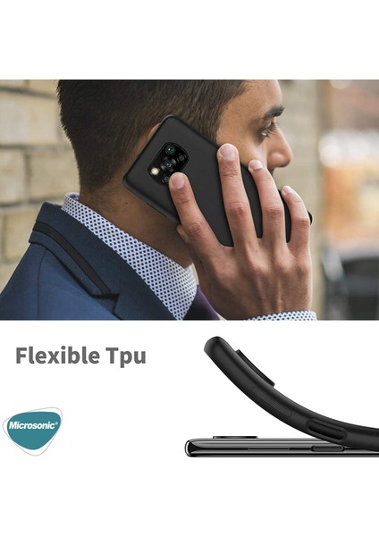 Matte Silicone Xiaomi Poco X3 Pro Kılıf Kırmızı