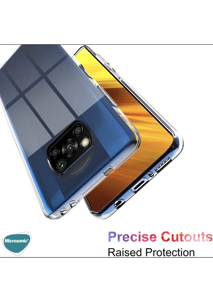 Xiaomi Poco X3 Pro Kılıf Transparent Soft Beyaz