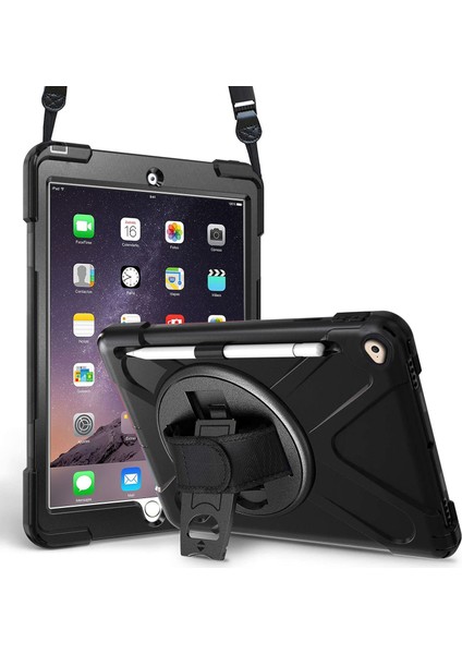 Apple iPad Mini 4 Kılıf (A1538-A1550) Heavy Defender Siyah