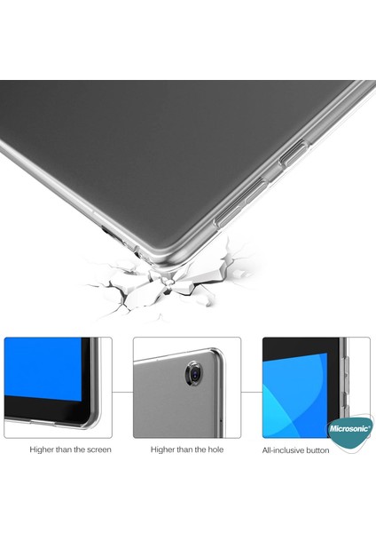 Lenovo Tab M10 TB-X306F 10.1" Kılıf, (ZA6W0026TR) Transparent Soft Beyaz