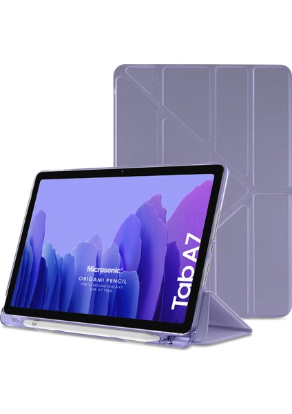 Samsung Galaxy Tab A7 10.4" T500 Kılıf Origami Pencil Lila