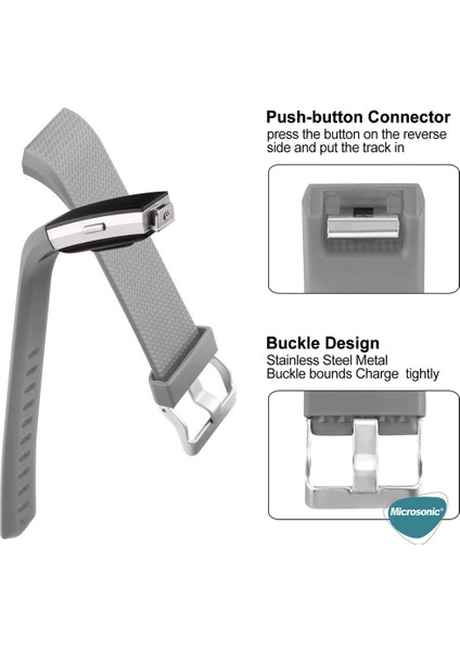 Fitbit Charge 2 Kordon, Silicone Sport Band Lacivert fırsatları