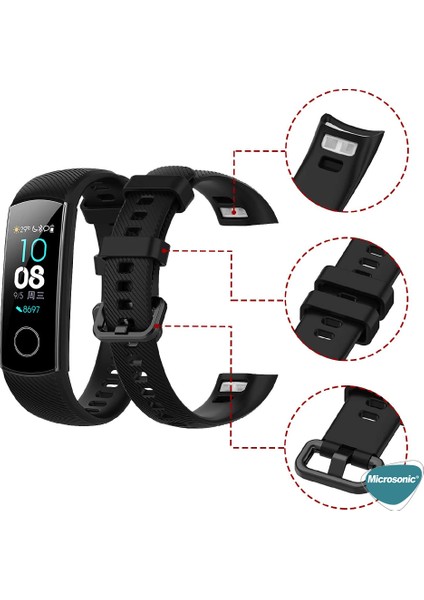 Huawei Honor Band 5 Kordon, Silicone Sport Band Mor fırsatları
