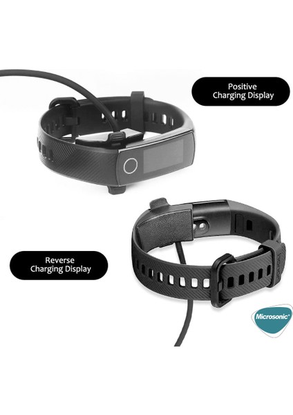 Huawei Band 4 Pro Manyetik USB Şarj Kablosu Siyah