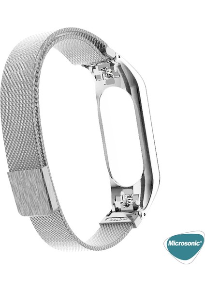 Xiaomi Mi Band 6 Milanese Loop Kordon Gümüş modelleri