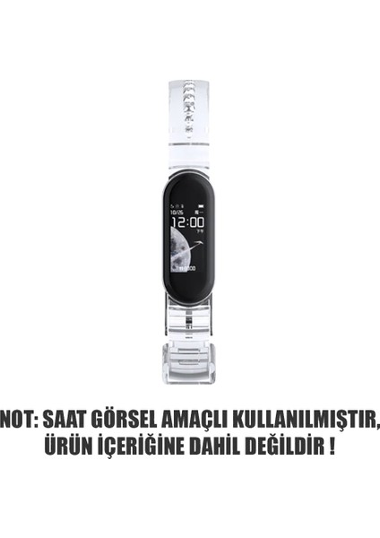 Xiaomi Mi Band 6 Kordon Transparent Clear Band Şeffaf fiyatları