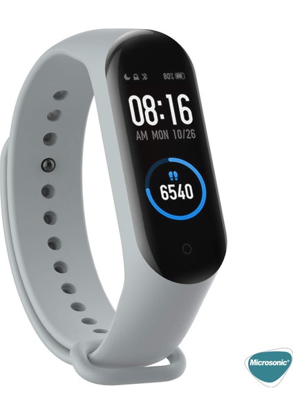 Xiaomi Mi Band 6 Silikon Kordon Gri