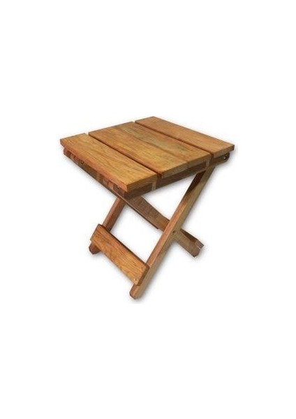 Ahşap Katlanır Tabure 1 Adet 30 cm x 36 Xm