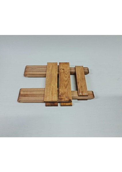Ahşap Katlanır Tabure 1 Adet 30 cm x 36 Xm