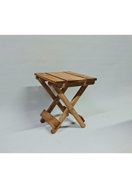 Ahşap Katlanır Tabure 1 Adet 30 cm x 36 Xm