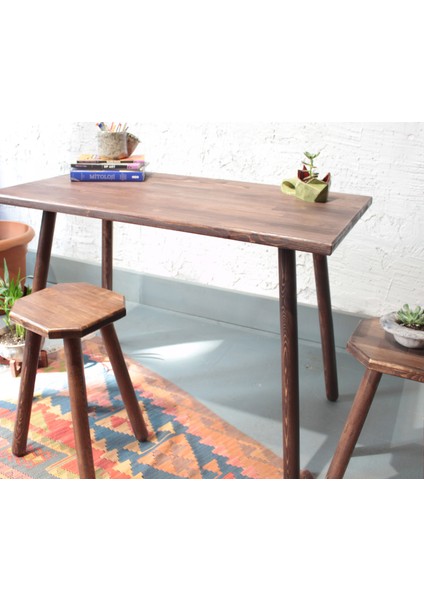 Agapanthus Masa Pali Rengi Tabureli Takım