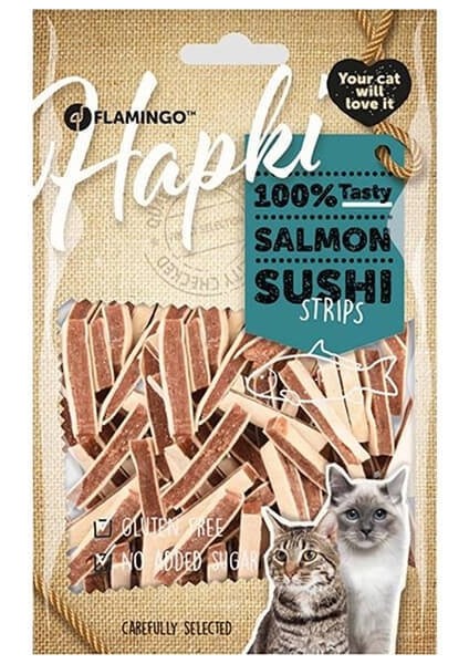 Hapki Glutensiz Somon ve Alabalıklı Şerit Kedi Ödülü 85 gr