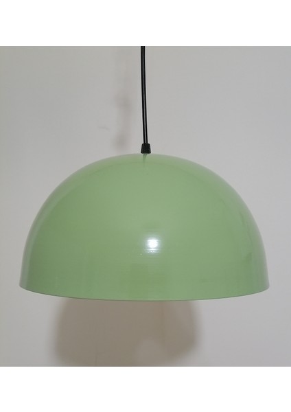 Retro,rustik,modern Mutfak,cafe,bar Üstü Için yeşil Tekli Metal Sarkıt Avize ÇAP:30CM